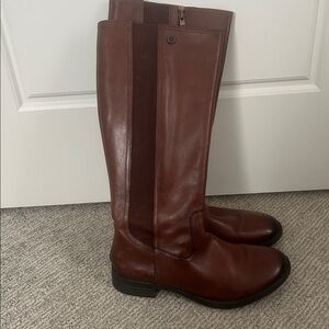 Bussola Brown Leather Heeled Boots